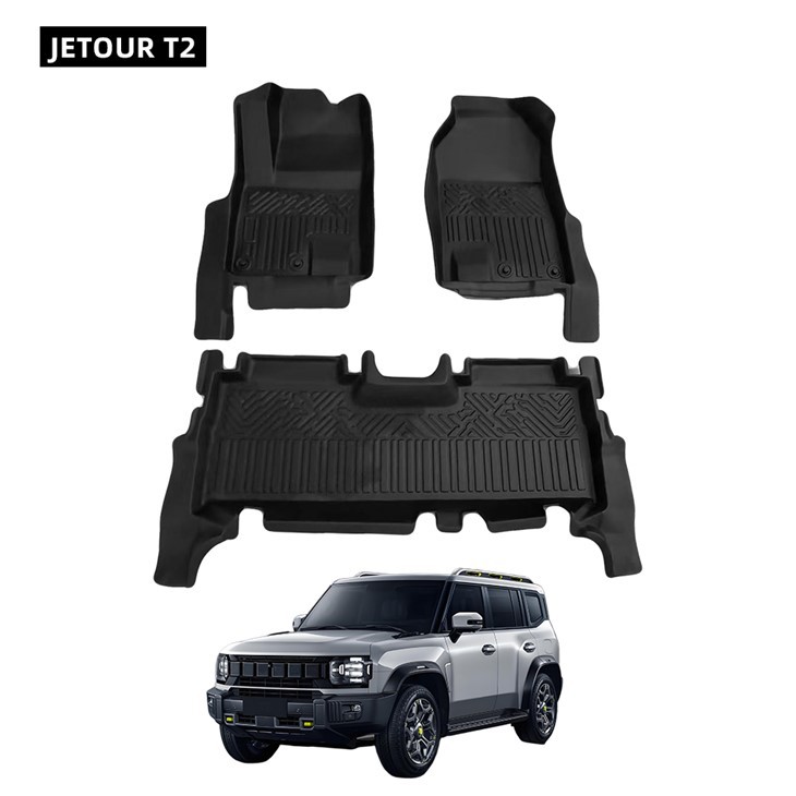 Mat llawr car 5D TPE SET LLAWN