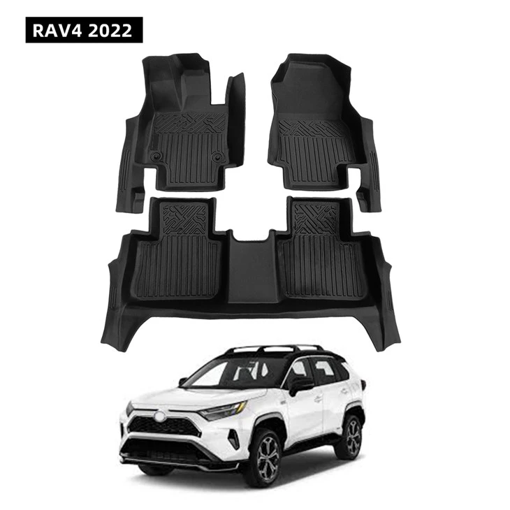 High Quality 5D TPE Front And Rear Car Mats for RAV4 2022