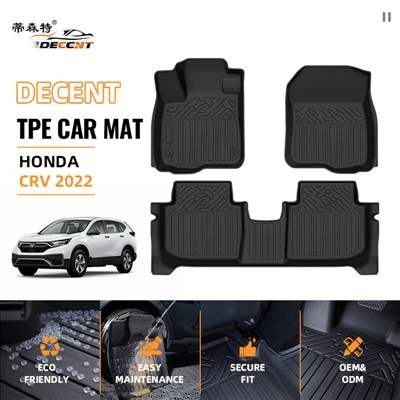 Gwerthu Poeth Matiau Llawr 3D TPE Ar gyfer Honda CR-V 2022