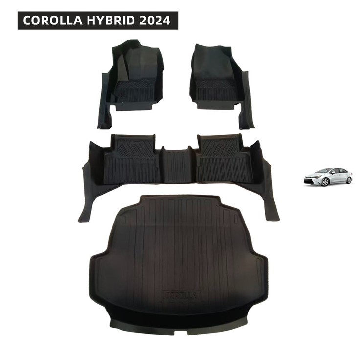 Cyrraedd Newydd Defnyddiol Ansawdd Uchel Non Slip 5D TPE dal dŵr Car Llawr Mats